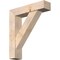 Ekena Millwork Traditional Craftsman Smooth Bracket w/ Offset Brace, Douglas Fir, 7 1/2"W x 32"D x 36"H BKT0806X32X36TRA04SDF - alternate 1